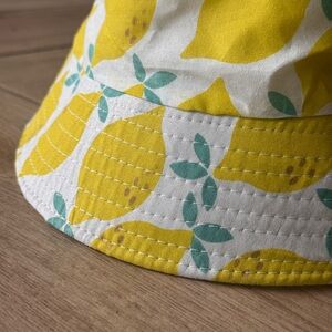 Lemon Print Bucket Hat
